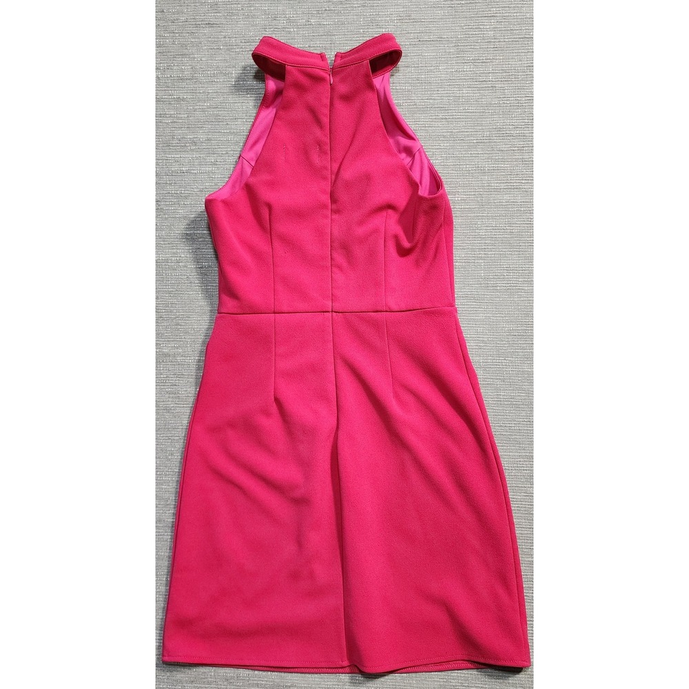 fab'rik fuchsia Halter Neck Mini Dress Sleeveless Cocktail Party Size M - Picture 7 of 11